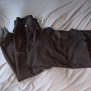 Figs Scrub Set Black